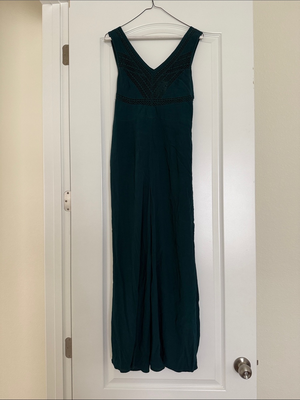 Elevenses by Anthropologie Elevenses Sabine Green Jumpsuit Womens Size 4
